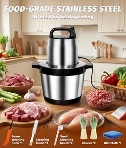 Hachoir à viande électrique 8L en acier inoxydable, puissant et abordable, idéal pour la cuisine domestique - Meilleure vente - Product Image 6