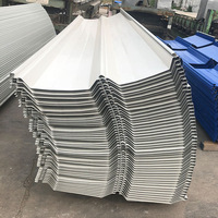 Panneau de toiture à joint debout en Galvalume enduit coupe-vent AZ30-AZ40, type 760, marque BTSM, épaisseur 0,14-0,20 mm pour entrepôt et usine