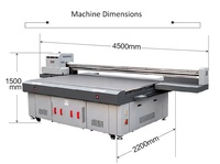 Impresora de cama plana UV Gen5 de 2,5x1,3 m, precio de impresora de material de placa mental, placa de madera, Impresión de materiales de madera contrachapada