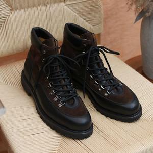 Zapatillas de hombre estilo americano vintage, japonesas, informales, británicas, versátiles, de caña alta, para exterior, cuadradas, transpirables, ligeras y antideslizantes. - Product Image 1