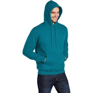 Sudadera con capucha de lana básica personalizada para mujer, sudaderas con capucha verde azulado hasta el tamaño 3XL - Product Image 4