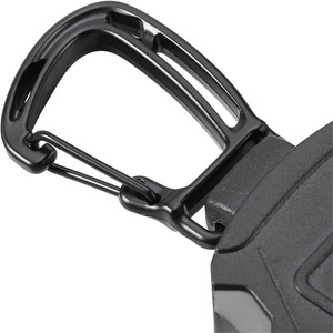 Cross-border spot large <b>shield</b> steel wire rope retractable easy-pull buckle card sleeve black document <b>protective</b> sleeve - Product Image 5