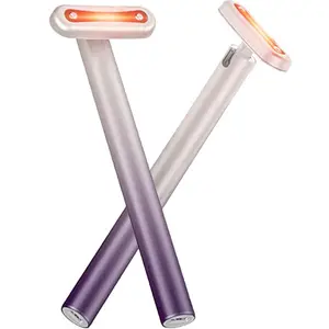 Microcurrent Radiant Renewal Wand Face Skincare Wand with Facial Massager, Facial Wand with Red Light Therapy