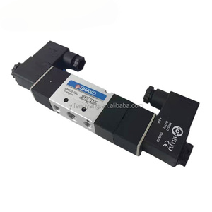 วาล์วนิวแมติกโซลินอยด์แบบเดี่ยว <span class=keywords><strong>SHAKO</strong></span> PU520-03S PU520-02S 5/2 ทาง ขนาด 1/4 นิ้ว พร้อมวาล์วควบคุมลมแบบไพล็อต - Product Image 1