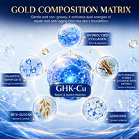 Crème hydratante au collagène hydrolysé GHK-Cu 50g OEM ODM, anti-âge, réduit les ridules, pour peaux matures, crème GHK-Cu avancée
