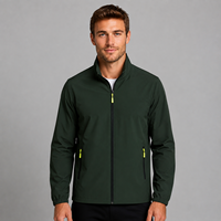 Chaqueta Deportiva Ligera para Hombre con Logotipo Imprimible, Cuello Alto, Cierre Completo, Color Neón, Uniforme Personalizado para Equipo, Venta al Por Mayor, 20 Colores