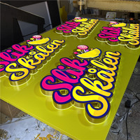 Enseignes murales extérieures personnalisées en lettres 3D lumineuses à LED, étanches IP54, en acrylique/métal/PVC, certifiées CE pour entreprises