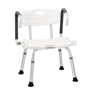Nursing Shower <b>Stool</b> With Flip Armrests 6 <b>Height</b> Levels <b>Adjustable</b> For Elderly And Pregnant Women Bathroom Safety Equipment - Product Image 2