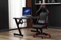 Escritorio Gamer de Gran Tamaño en Forma de Z, Estilo Racing, con Luces LED RGB, Venta al por Mayor