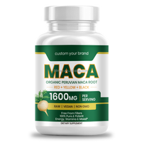 Extrait de Tribulus Terrestris, Ashwagandha, Poudre de Poivre Noir Améliorée, Capsules de Racine de Maca, Complément Énergétique Masculin