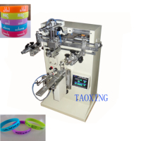Machine de sérigraphie incurvée cylindrique semi-automatique pour bracelet en silicone