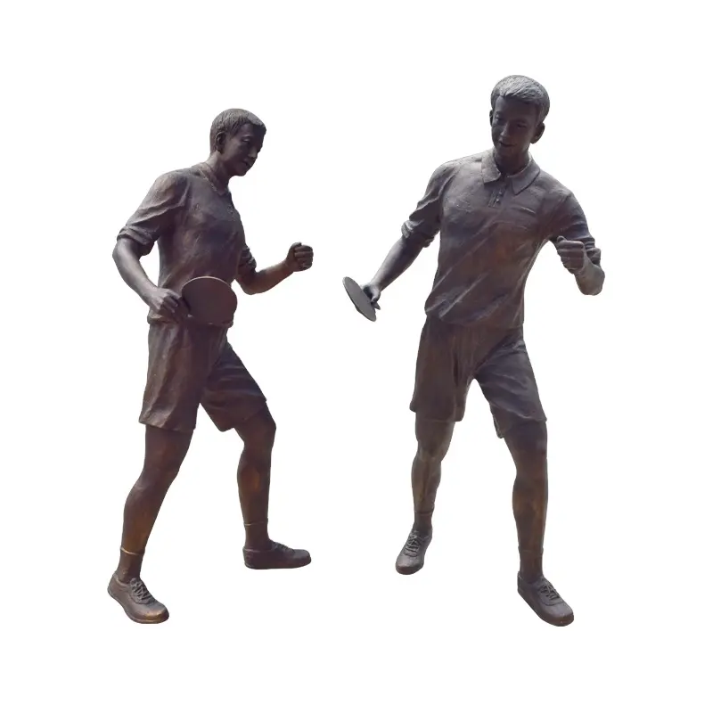 حديقة البرونزية شابة الرياضة رجل الشكل تمثال للبيع YL-K228