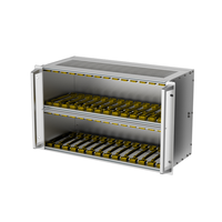 RDEKONO 6U 19" EK+ Kit de boîtier de commande sous-rack avec backplane 3U 6U CPCI 175mm/235mm/295mm/355mm Schroff Polyrack IP66 Aluminium extrudé