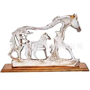 Patung kuda India Resin, ornamen Desktop kerajinan hewan miniatur kreatif rumah meja kantor hadiah mainan Dekorasi