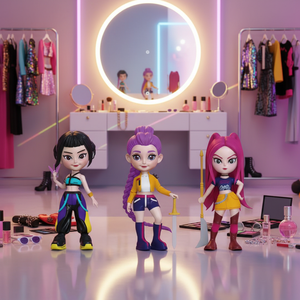 K-POP Figür Anime Kör Kutu Oyuncaklar Kpop Mira Rumi Zoy Handoffice PVC Oyuncak - Product Image 1