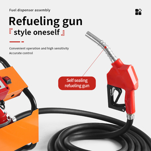 Conjunto de bomba de combustível portátil 12V24V, conjunto de bomba de combustível <span class=keywords><strong>diesel</strong></span> com medidor de fluxo quantitativo, saída de fábrica - Product Image 5