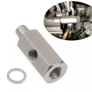 Connecteur en T pour capteur de pression d'huile en acier inoxydable 1/8 NPT pour turbocompresseur, pour remplacement et réparation - Product Image 1