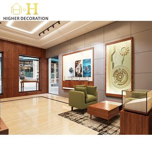 ตู้โชว์นาฬิกาข้อมือไฮเอนด์ตู้โชว์กระจกสแตนเลสสตีลถาดโชว์นาฬิกาหนังสำหรับขายปลีก - Product Image 4