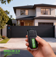 Télécommande de porte de garage Merlin E960M E950M E945M E943M E940M Security+ 2.0 433.30 434.54 433.92 MHz Billion Code