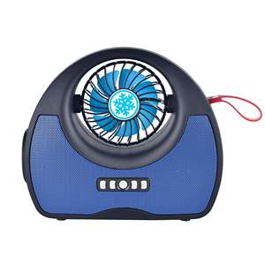 Portable 2 in 1 Fan <b>Speaker</b> Combo <b>Mini</b> USB Rechargeable Built in <b>Speaker</b> with Cooling Fan for Outdoor Camping Home Use - Product Image 2