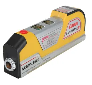 Laser Espírito Nível Alinhador Horizon Vertical Cross Line Tape Measure Régua Nível laser