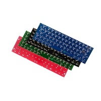 PCB keyboard mekanik GK64xs warna kustom 65% tombol, mendukung QMK, via, BT5.0, hotswap, tipe C, tanpa kabel