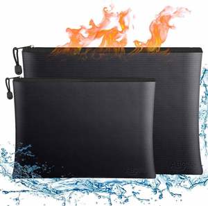 New Portable Liquid Silicone Fireproof Storage Pouch Custom Fashion Fire-Resistant <b>Document</b> Pouch for Mobile Phones Credit - Product Image 6