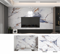 Panneau mural en PVC imitation marbre de haute qualité, imperméable, écologique, décoration intérieure pour villa et bureau