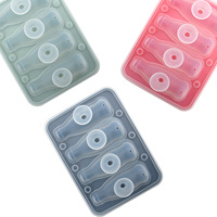 Best-seller transfrontalier : Moule à glaçons 4-en-1 en silicone en forme de bouteille de cola, avec démoulage facile et conception compatible congélateur