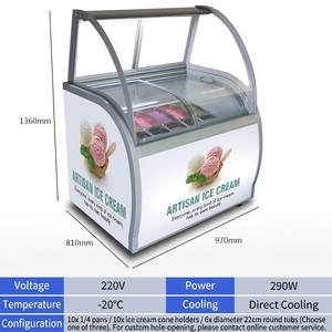 Congélateur Vitrine Commerciale à Glace YINZHENG, 2 Portes, Contrôle Numérique de la Température, Sans Givre, Vente en Gros Directe Usine Chine - Product Image 2