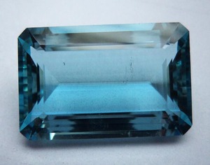 Natural 100% genuino tamaño libre Octágono forma facetada corte piedra preciosa suelta venta al por mayor aguamarina Natural de proveedor indio OEM - Product Image 4