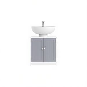 Mueble de Baño con Lavabo Empotrado de 30-35 Pulgadas, Estilo Rústico, Acabado Pintado - Product Image 1