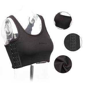 Bandage renforcé Corset court garçon manqué <span class=keywords><strong>lesbienne</strong></span> poitrine poitrine liant débardeur Ecoparty - Product Image 4