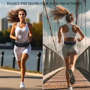 Custom <strong>Running</strong> <strong>Belt</strong> Reflective Waterproof Polyester <strong>Neoprene</strong> Zipper Closure Hiking Cycling Workout Waist Bags Slim Unisex Logo - Product Image 5