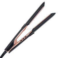 Lisseur Professionnel en Céramique 250°C 480°F avec Écran LED, Chauffage Rapide PTC, Personnalisable pour Salon, Fer Plat Plancha