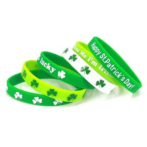 Bracelet en silicone personnalisé CMYK imprimé, étanche, écologique, motif art populaire, vert et rouge Sénégal, pour promotion en gros - Product Image 1