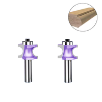 Alat Pemotong Kayu YUFU 1/2 Inch Handle Woodworking Face Mill, Baja Paduan Tahan Lama HRC55, Pisau Setengah Lingkaran dengan Sisipan Karbida Padat