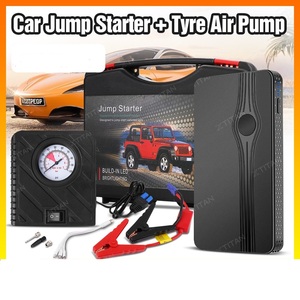 レッドポータブルカーバッテリージャンプスターター<span class=keywords><strong>12V</strong></span> 600A緊急電源装置パワーバンクケース車緊急始動用 - Product Image 6