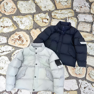 Manteau d'hiver pour homme de haute qualité, à capuche, en duvet, imperméable, veste décontractée en tricot avec fermeture éclair respirante, taille plus - Product Image 3