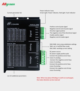 Allgreen Cheap Motor <b>Stepper</b> Driver 5.6A MC556E Match for 2 Phase Nema 23 Nema 24 <b>Stepper</b> Motor Driver Replace DM556 - Product Image 4