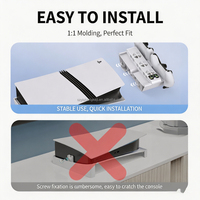 Support de refroidissement multifonctionnel horizontal pour PS5 Slim Pro DE UHD, station de charge pour manette de jeu