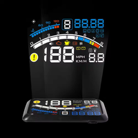 Compteur de vitesse numérique HUD pour voiture, affichage tête haute original avec pare-soleil, jauge numérique OBD2 HUD