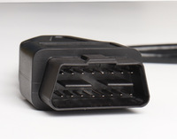 Cable Adaptador de Extensión de Diagnóstico OBD2 Obdii de 16 Pines Macho a Doble Hembra, Lector de Códigos, Herramientas de Escaneo, 12-24V