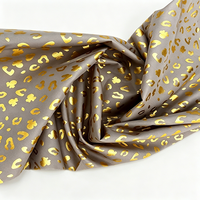 Tissu en taffetas 100% polyester avec impression animale teinte, effet métallisé, pour vêtements de bébé et d'enfant, tissé sur commande