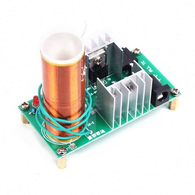 Tesla Coil DIY Electronic Kit Parts Production Kit 15W MINI Music Loudspeaker Kit Electronique Music Production 3.5 Socket