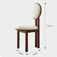Chaise de salle à manger moderne en velours rembourrée avec pieds en bois massif, design ergonomique, structure métallique durable pour usage domestique