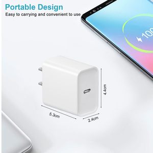20W Type C <b>Power</b> Adapter For iPhone Charger <b>Cable</b> EU US UK Plug 20W <b>USB</b> C chargeur iphone cargador iphone For 17 16 15 14 - Product Image 4