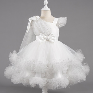 Nuovi Vestiti da Principessa Senza Maniche per Bambine, Abito da Festa per Compleanno e Natale con Pizzo e Fiori - Product Image 5