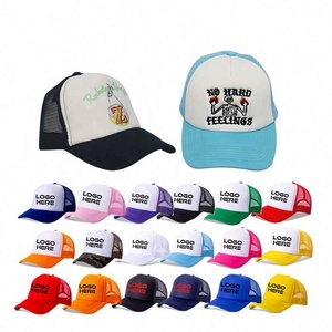 Sombrero de esponja de entrega rápida Sombrero de camionero personalizado bordado para eventos al aire libre - Product Image 1