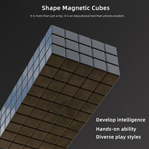 קוביות מגנט אפוקסי שחורות N35-N52, מגנטים מרובעים עמידים למים לצעצועים, חומרים מגנטיים חזקים, כיף ויצירתיות - Product Image 3